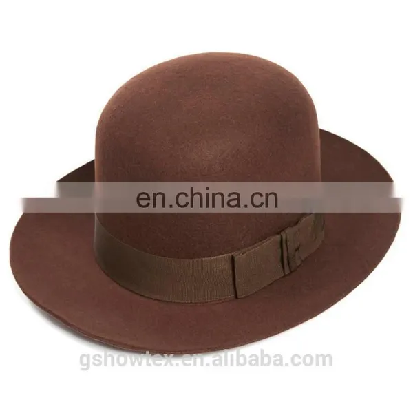 High Crown Bowler Merino Wool Felt Hat Blank Hat Wholesale China