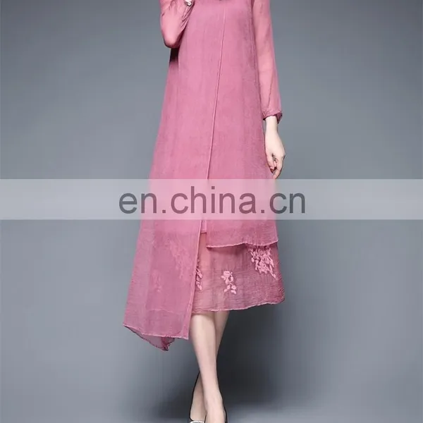 Top Grade Newest Elegant Long Sleeve Dresses One Piece for Women photo-4