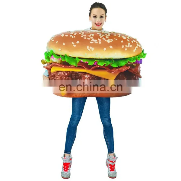 Funny Halloween Carnival Party Food Series Costume Hamburger Design photo-2
