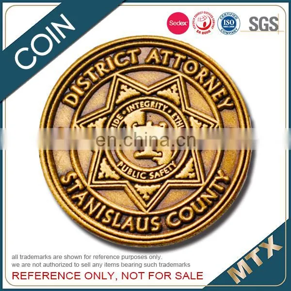 Copper Stamped Imitation Hard Enamel Souvenir Coin photo-2