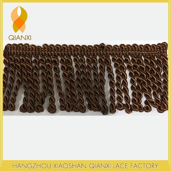 Wholesale Cheap Sofa Curtain Accessories Twisted Rope Fringe Tassel 5.5CM BULLION FRINGE Made in China photo-2