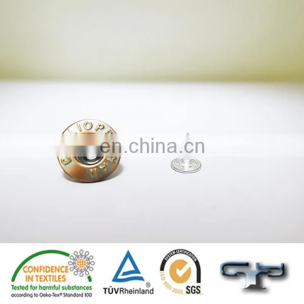 2017 Fashion Customized Vintage Brass Jeans Button and Rivet photo-2
