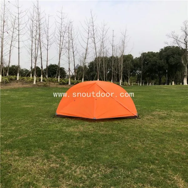 Orange Color Lightweight 1 Man Tent Backpacking Camping 3 Season Tents photo-3