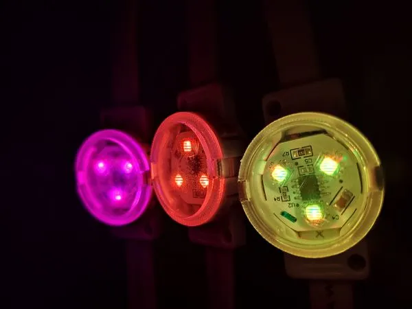 30mm Waterproof Ip65 SMD3535 24V RGB D30 Dot Light For Landscape Lamp photo-3