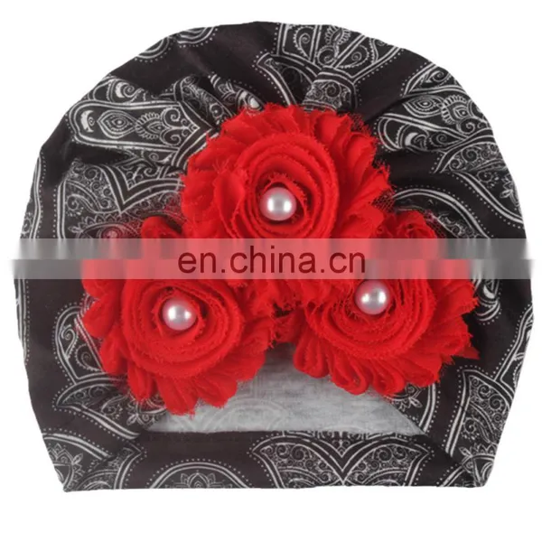 Baby Girl Hat Flower Turban Hat Kids Beanie Baby Hat for Girls Hats Baby Cap Infant Accessories photo-5