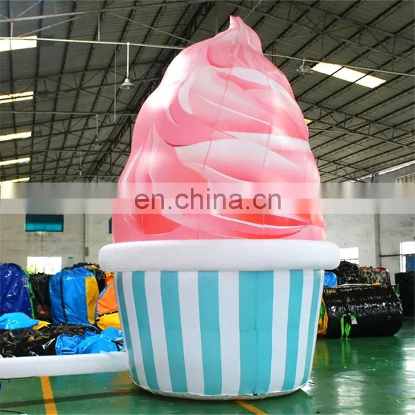 Giant Inflatable Sweet Canister , Inflatable Ice Cream Vert Cartoon Model For Advertisement Promotion ,Shop photo-3