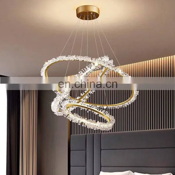 Modern LED Crystal Pendant Lamp Romantic Round Chandelier photo-5
