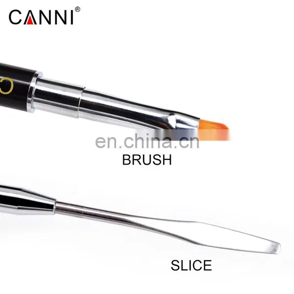 86202 CANNI 2in1 Double Headed Dual Use Nails Tool Pen Poly Nail Gel Brush Manicure UV Gel Brush Acrylic Nail Art Painting Tools photo-3