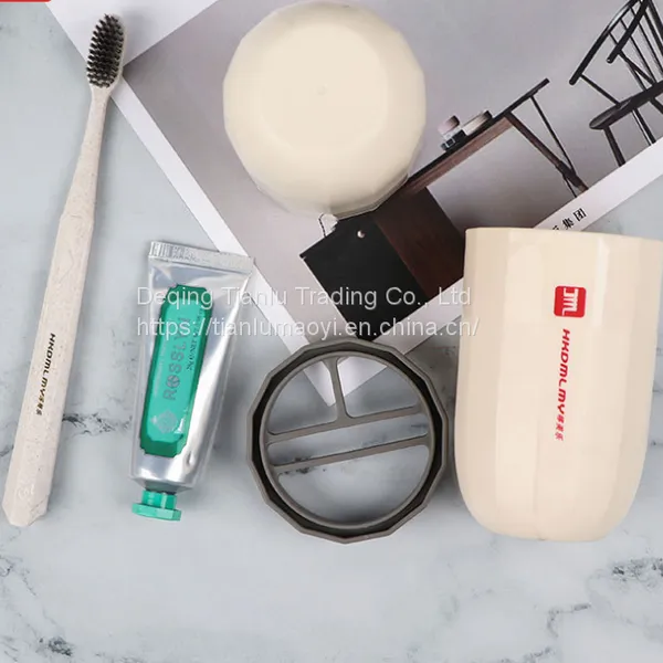 Mini Travel Wash Cup Household Wash Set Cup With Toothbrush Set Outdoor Business Trip Storage Box Toothbrush photo-2