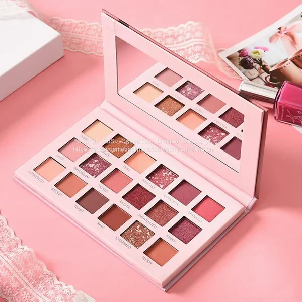Eye Shadow Cosmetics 18 Colors Eyeshadow Palette Private Label Powder Waterproof photo-5
