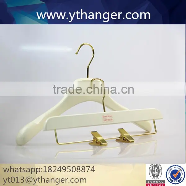 High Quality Infant Children Wooden Clothes Hanger Cute Baby Wooden Hanger With Trousers Hanger photo-5