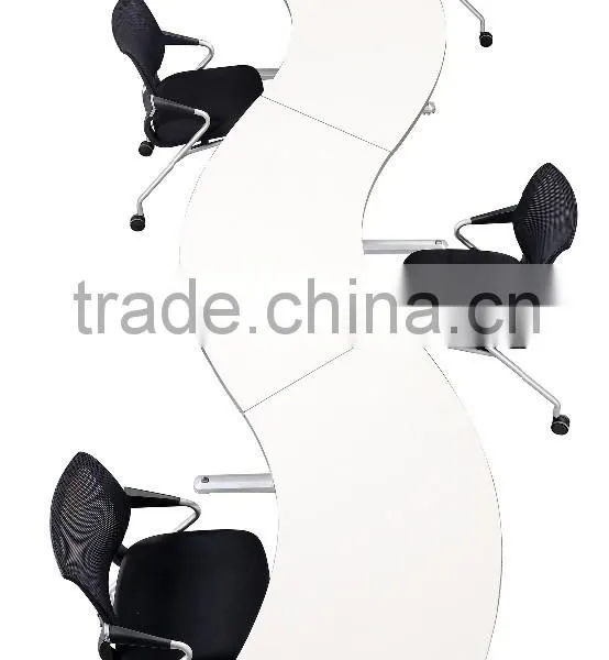 Folding Conference Desk for Commercial Use S Shape Desk Office Desk photo-2