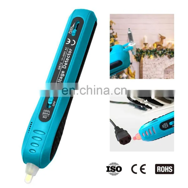 Allosun GK13 Non-Contact AC VOLTAGE DETECTOR Tester Christmas Light Bulb Tester & Fuse Inspector 12-600 V AC Light Fuse Check photo-2