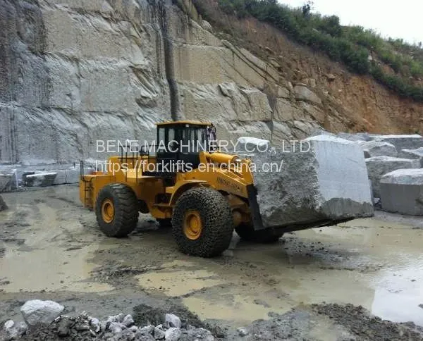 Chinese BENE 28ton Forklift Loader 28 Ton Fork Loader 28ton Wheel Loader VS JINGONG Loader Price photo-3