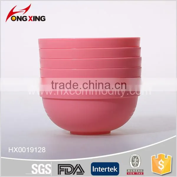 Round Pink Color Salad Plastic Bowl Set With Lid photo-2
