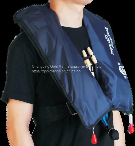 MED Approved SOLAS 275N Double Chamber Inflatable Life Jacket photo-3