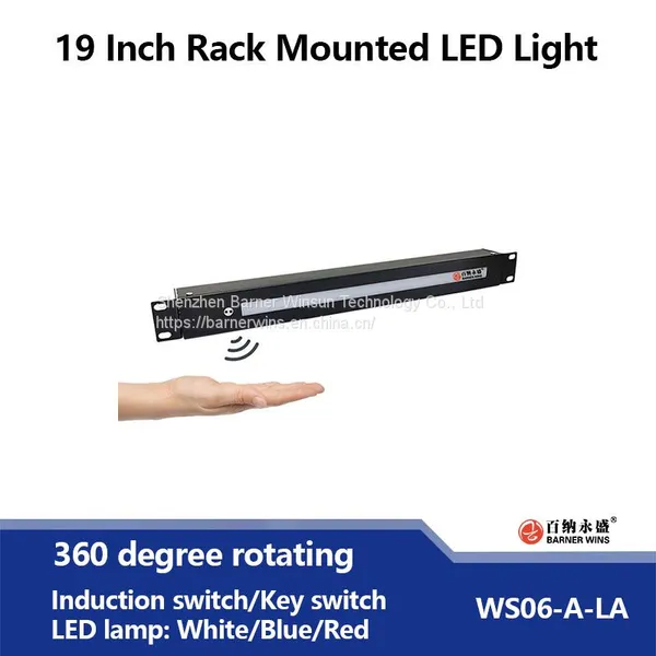 Manufacture 19 Inch 1U Rack Mounted Rotatable LED Light for Audio Rack or Server Cabinet OEM photo-3