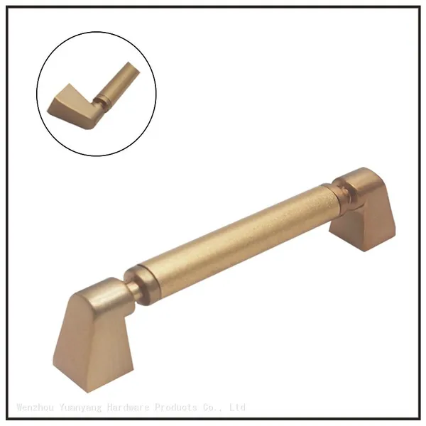 Nickel Plated Ripple Kitchen Handles Drawer Pulls T Bar Zinc Alloy Cabinet Hardware Handles photo-5