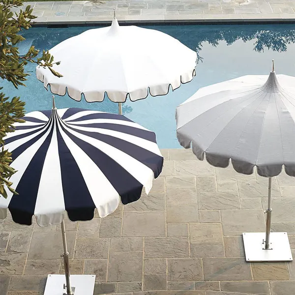 Pagoda Umbrellas Wind-Resistant 2.5M Fiberglass Ribs Beach Umbrellas OEM Wholesale Patio Outdoor Umbrella Customized Colors UPF50+ photo-2