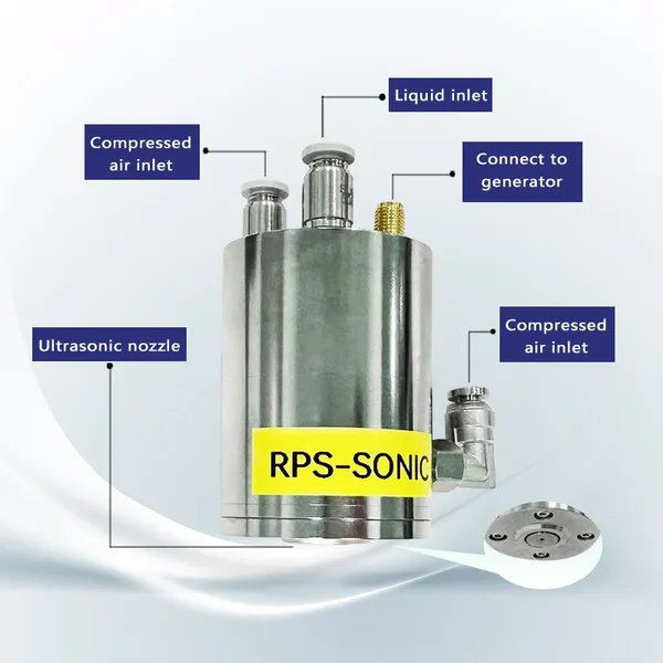 High Frequency Ultrasonic Spray Coating Nozzle Uniform Spraying Machine for Nanoparticle Coating