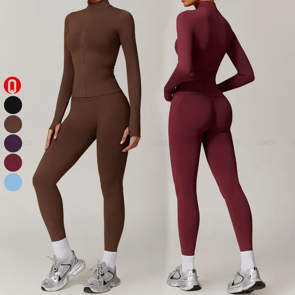 New Women Seamless Yoga Set Fitness Sports 5 Piece Gym Clothing Women Gym Yoga Set Workout Sets Yoga Top and Sportswear Suit photo-2