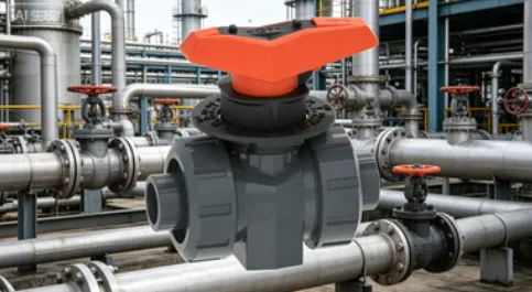 PVC Metering Ball Valve PVC-U Flow Control Valve for Water Treatment System Chemical Pipeline Control photo-4