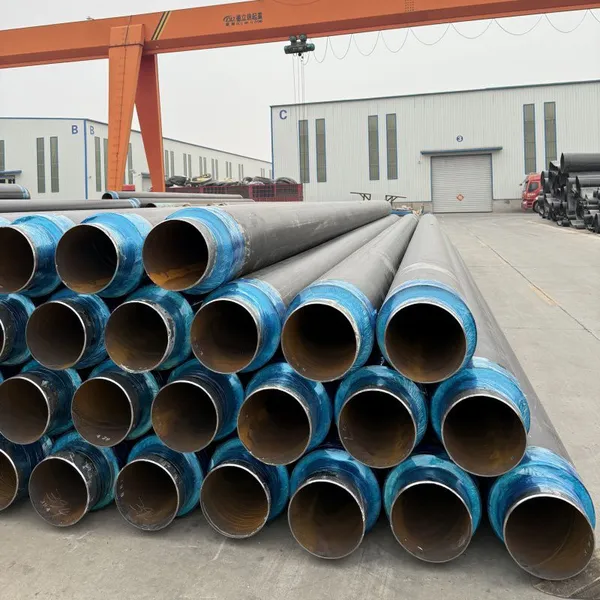 Thickness 5-60mm Polyurethane Coating Insulation Carbon Steel Pipe With HDPE Jacketed photo-2