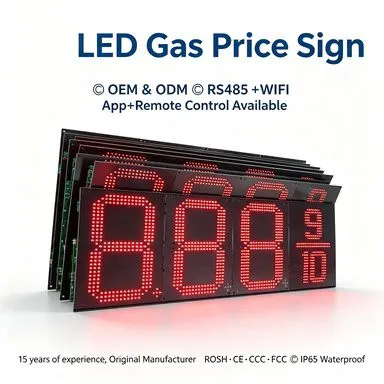12inch Digits Double-Side 8.888 back to back install Led Gas Price Display