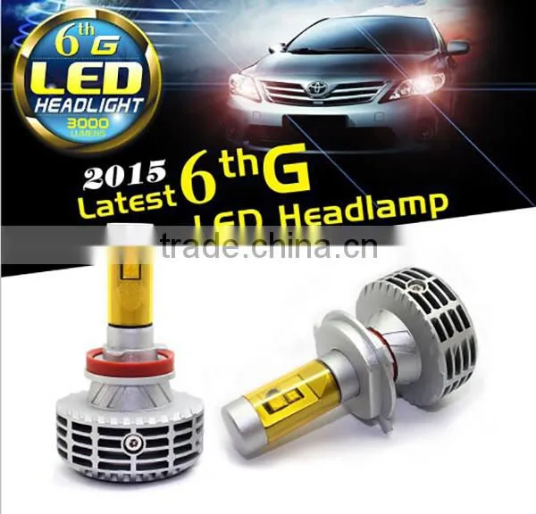 2015 Brightest Led Car Light h7 Excellent Heat Dissipation Ip65 Car Led Bulb photo-6