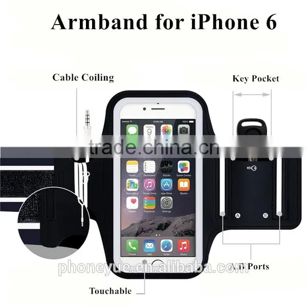 Fashion Sports Gym Running Waterproof Touchable Arm Band For IPhone 6 Plus photo-2