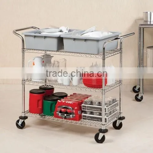 NSF Approved 3 3-TIER WIRE KITCHEN CART photo-5