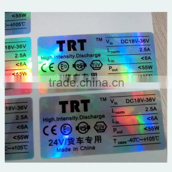 Custom Printed Silver Hologram Security Labels photo-5