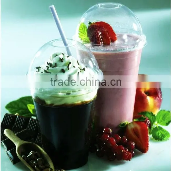 Disposable Custom Printed Clear Milkshake / Smoothie / Juice / Slush Plastic Cup Quality Choice photo-4