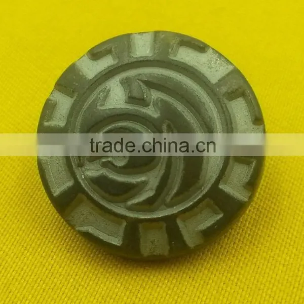 Brass Tin Color Metal Shank Button For Coats Wear --- MJ1131 photo-5