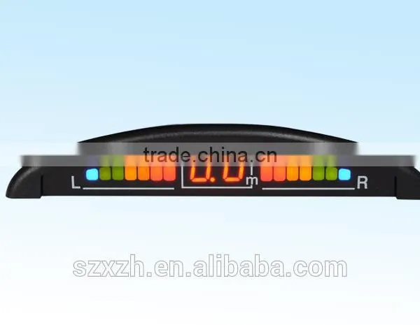 Black Car LED 4 Wireless Parking Sensor Backup Reversing Radar photo-2