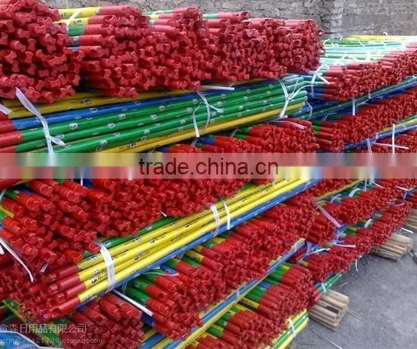 China Wholesale Eucalyptus Round Pvc Coated Wooden Mop Stick photo-5
