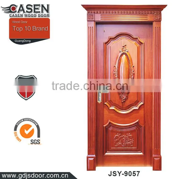 China Manufacturer Solid Teak Wood Antique Carved Doors photo-2