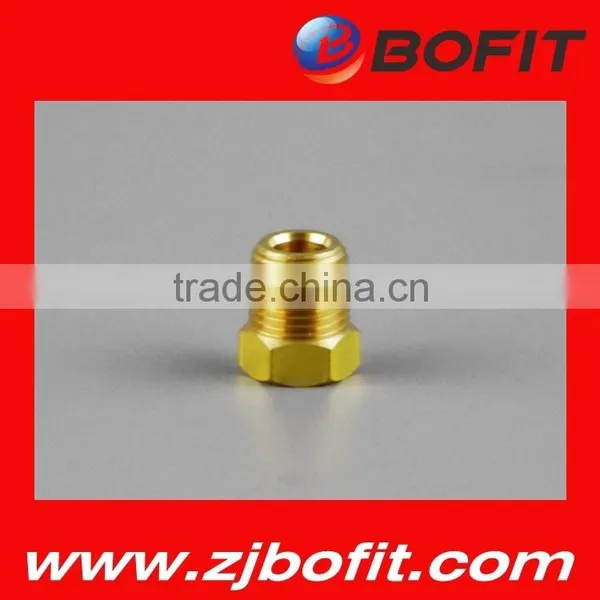 Hot Selling Flare Tube Fittingpressure Gauge Syphon Solid Brass photo-3
