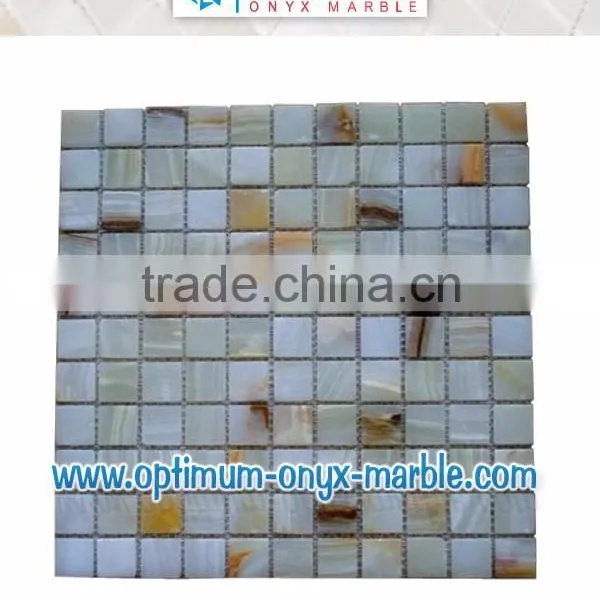 WHITE ONYX MOSAIC TILE - 002
