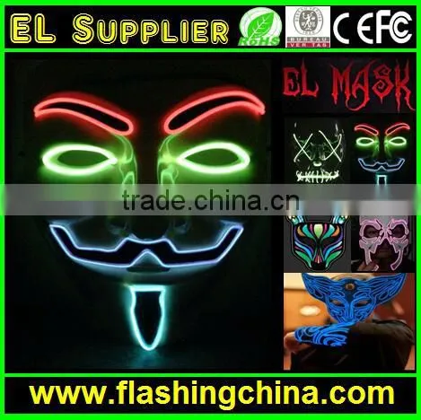 Flashing EL Wire Mask Led Mask for Wholesale photo-5