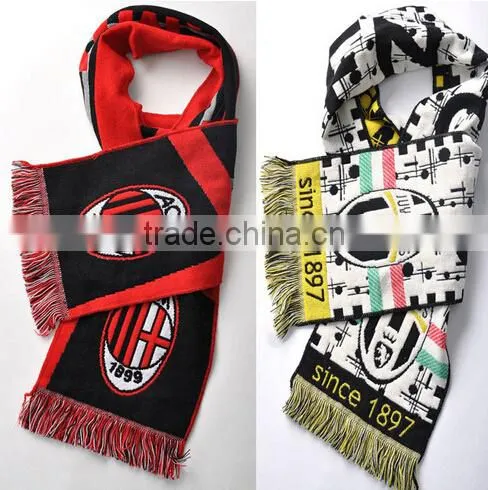 Customized 135*20cm Acrylic Knitting Fan Scarf photo-4