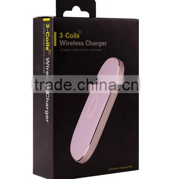 QI Wireless Charger T300 for Galaxy S3/S4, Note 3/Note2, Nokia Lumia 920, LG Nexus 5/4/7 With Receiver