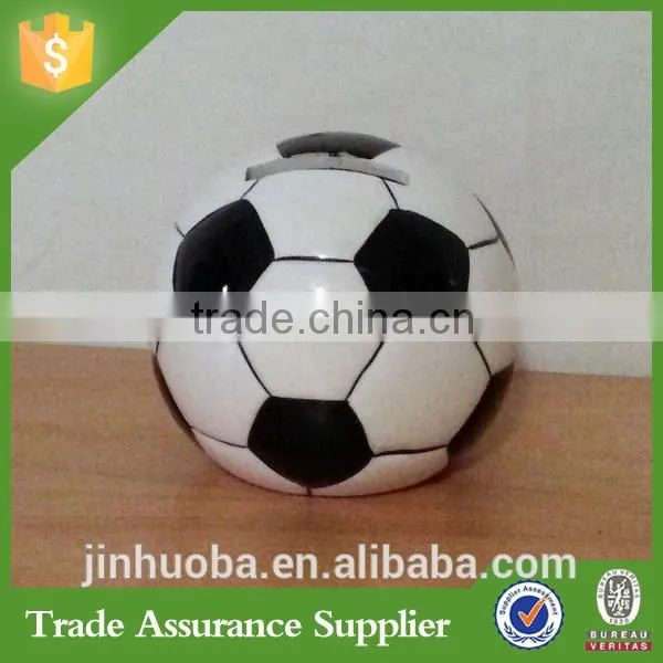 Hot Sales Soccer Ball Shaped Resin Piggy Bank Home Decor photo-4
