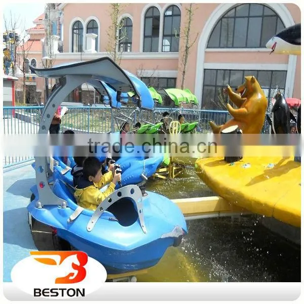 Popular Water Park Games Kids Amusement Equipment Rotating Rides Fight Shark Island for Sale photo-6