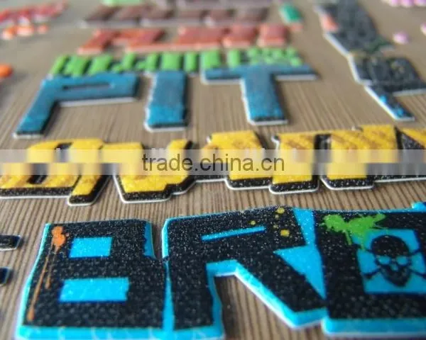 Fashionable Eco-friendly Non-toxic Alphabet Letter Foam Puffy Stickers photo-2