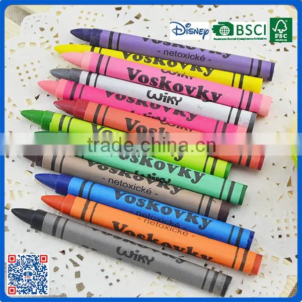 2016 Hot Sale Non-toxic 12 Color Crayon in Paper Box With Customized LOGO photo-2