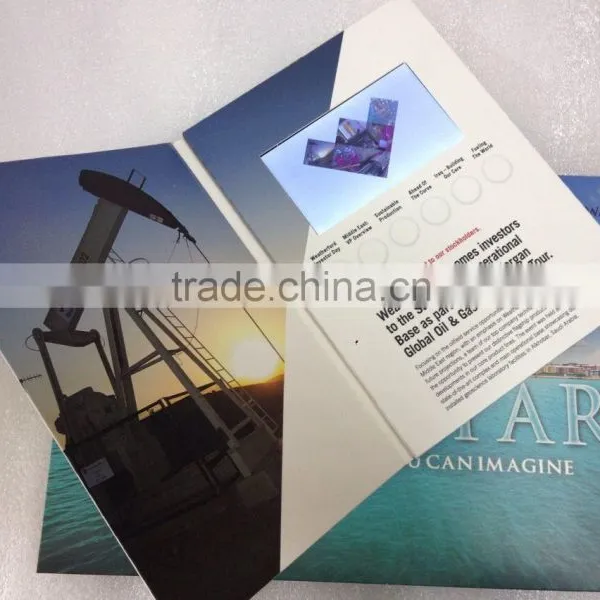 2014 Latest 4.3" Lcd Video Screen in Card, Video Module in Brochure Card, Video in Print, Video Printed Card