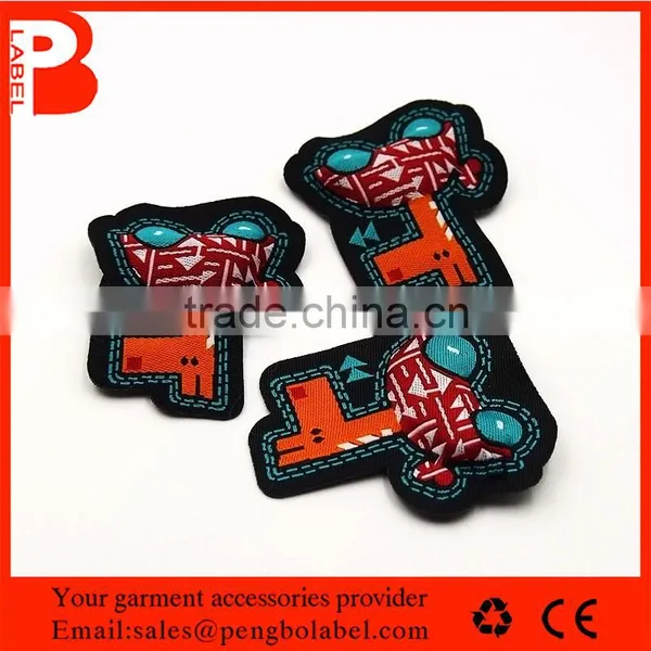 Custom Satin Woven Label / Centerfold Woven Label for Shoes photo-6