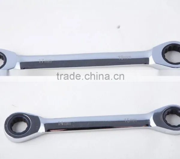 Double Head Ratchet Offset Ring Wrench Set photo-2