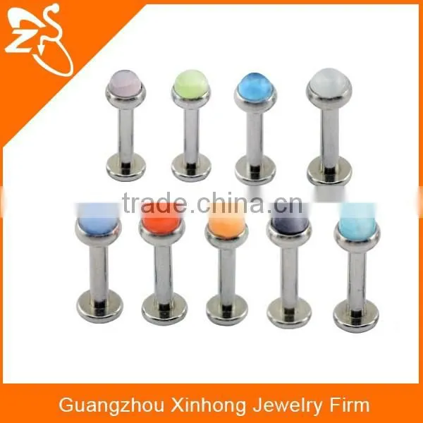 Crystal Plastic Bioflex Labret Piercing Jewelry photo-5